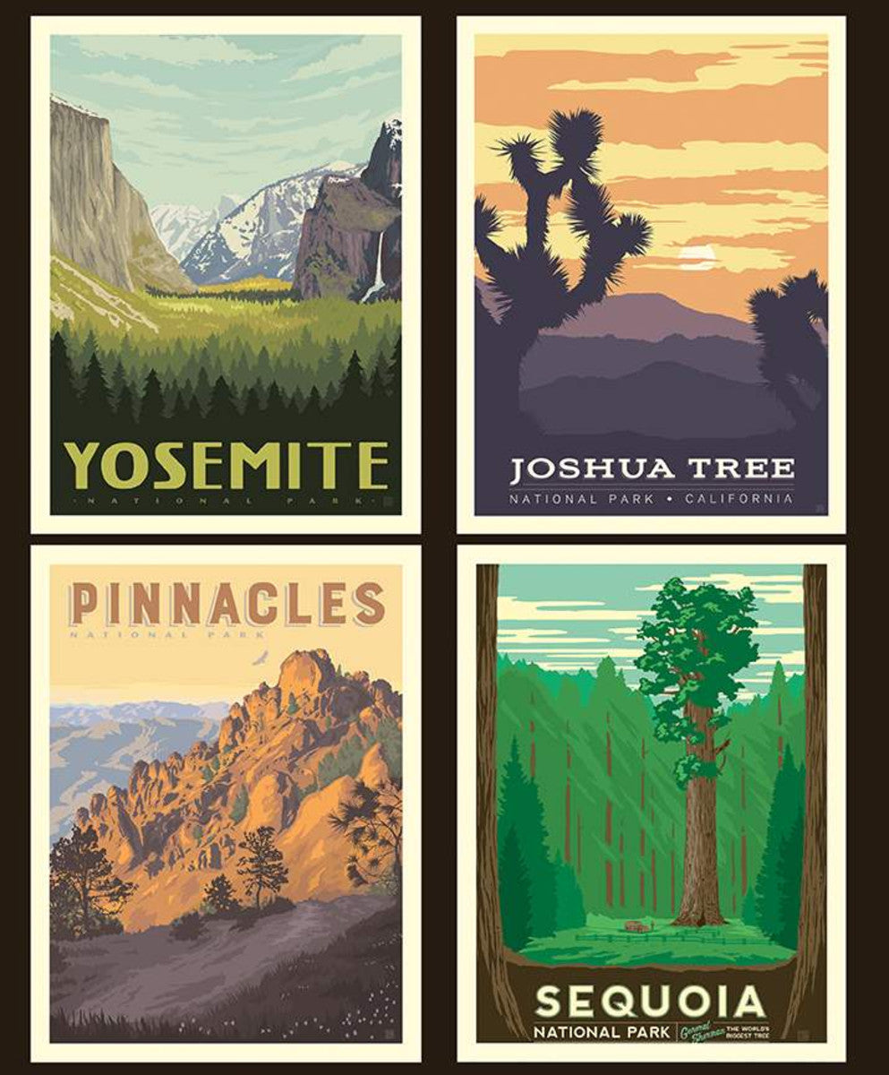 National Parks Pillow Panel California