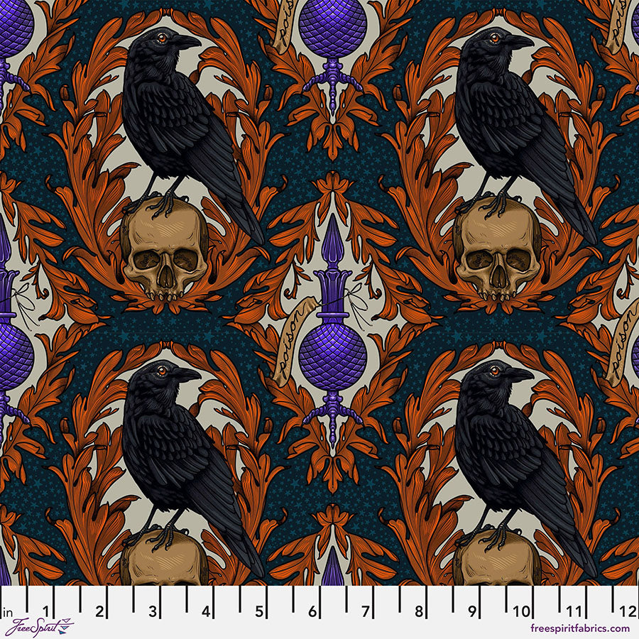 Mystic Moonlight - Crow Damask Multi