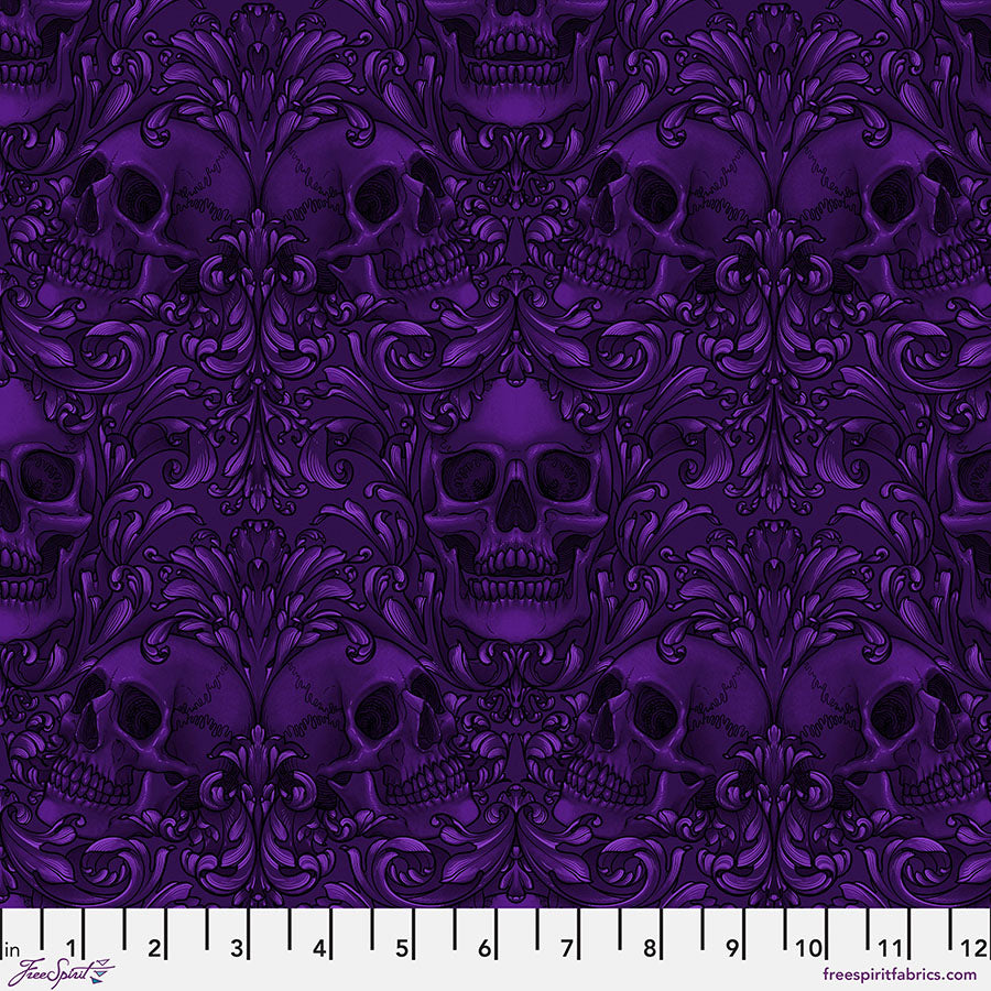 Mystic Moonlight - Skull Damask