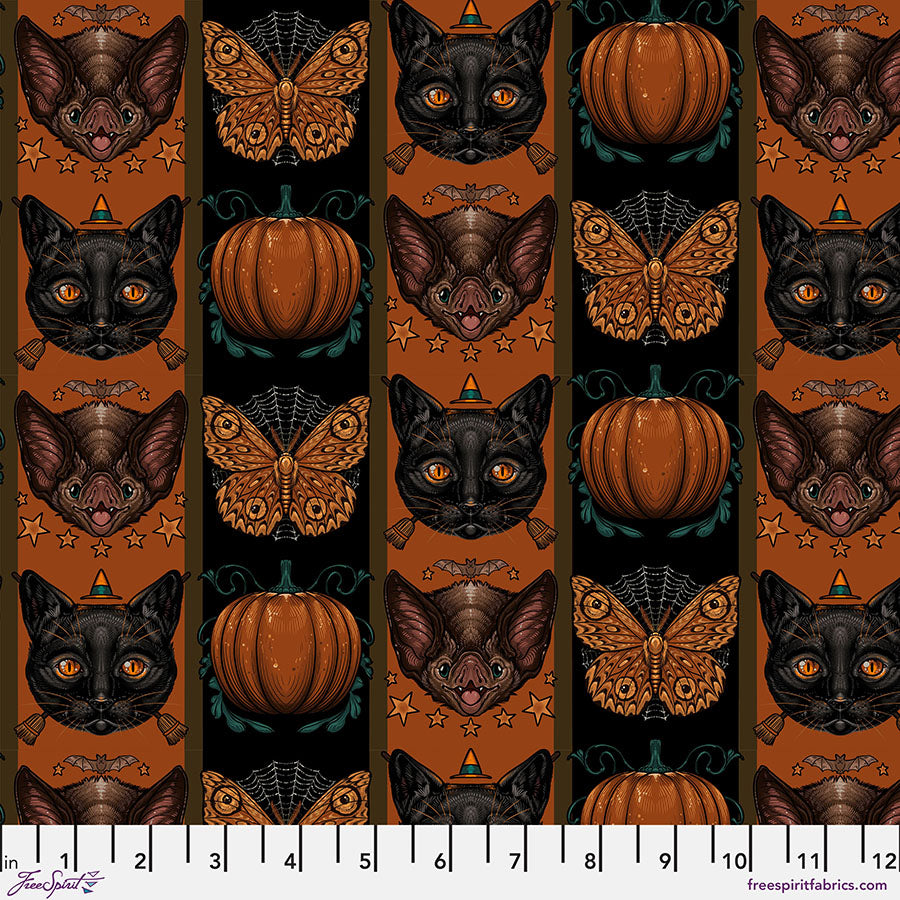 Mystic Moonlight - Halloween Stripe Orange