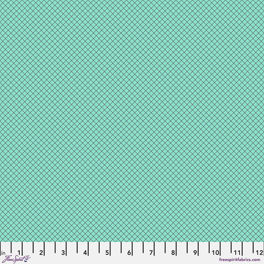 Tula Pink True Colors - On the Grid - Raindrop
