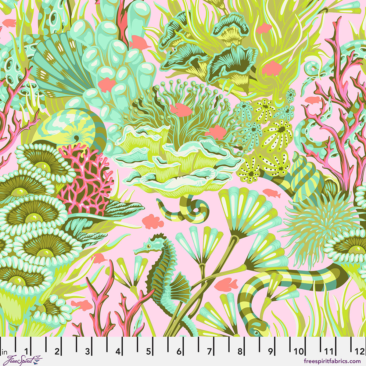 Floral Reef - Reef What You Sew - Coralline