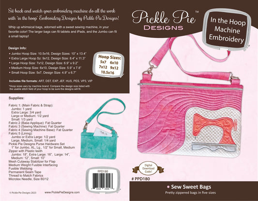 Sew Sweet Bags In-the-Hoop - Pickle Pie Designs