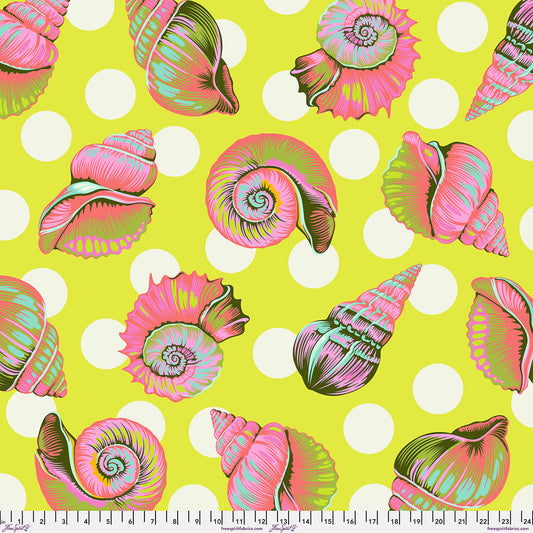 Floral Reef - Big Shelly - Seagrass Backing Fabric