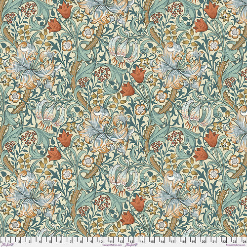 Backing Fabric - Golden Lily - Autumn || The Original Morris & Co.