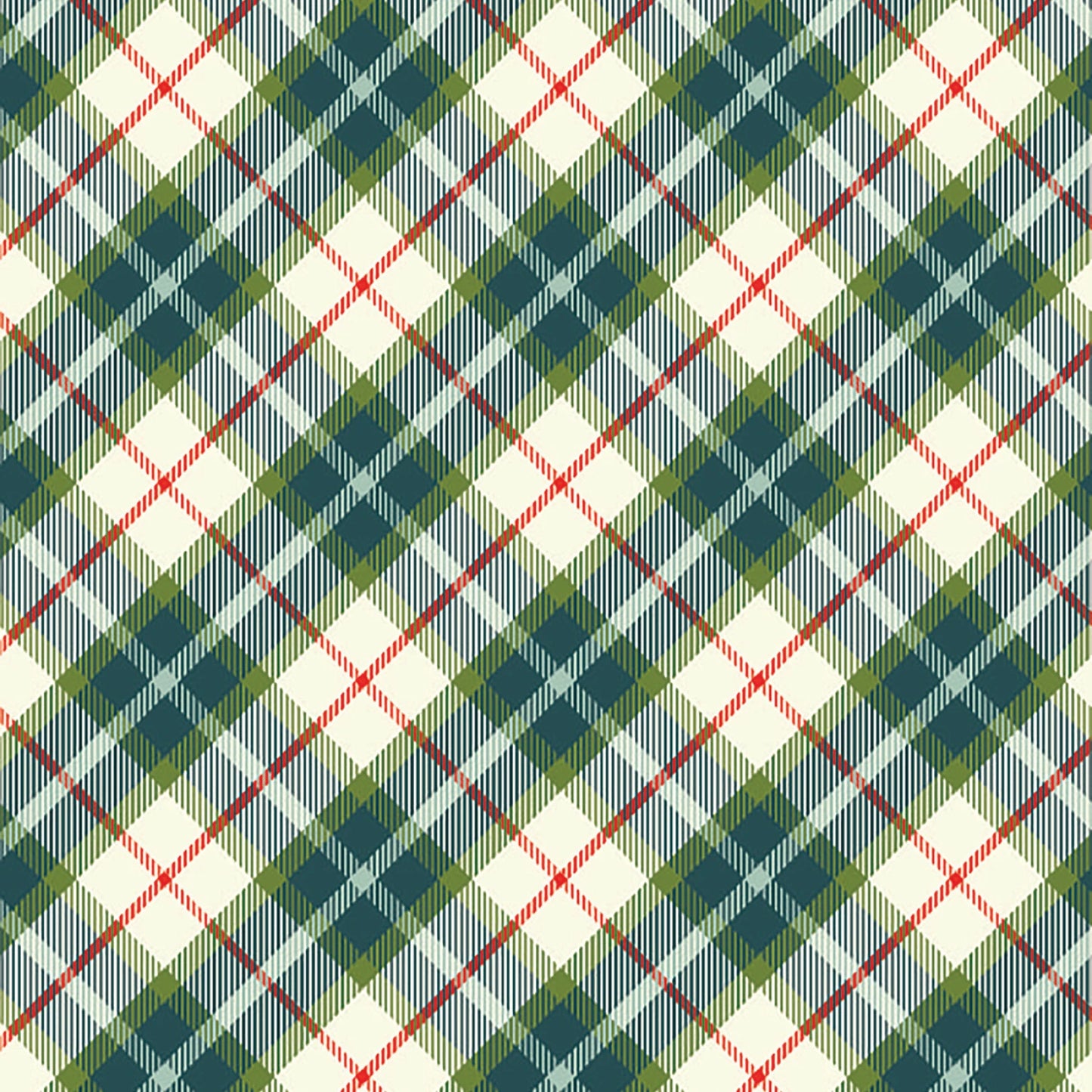 All is Bright - Teal Check