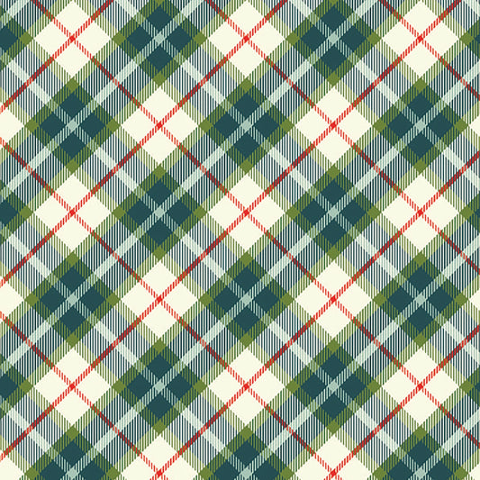 All is Bright - Teal Check