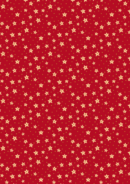 All is Bright - Stars on Red
