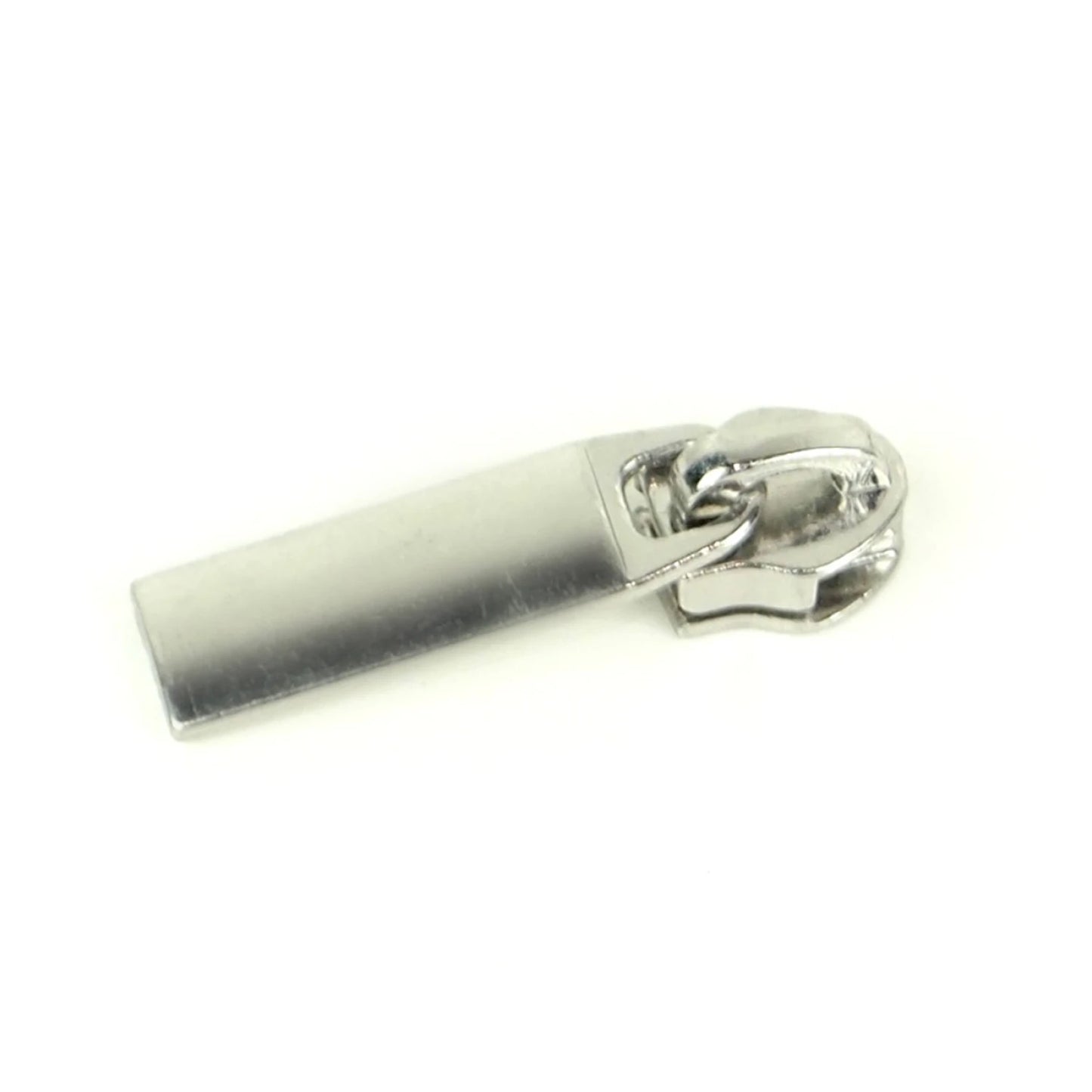Rectangle Zipper Pulls Size 5 Nickel 4pk