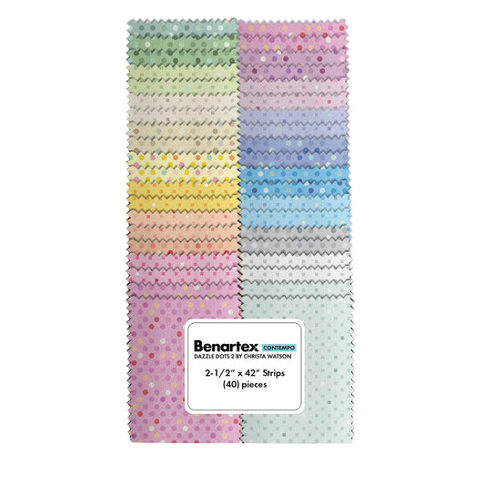 Dazzle Dots 2 1/2 inch Strips, 42pcs/bundle