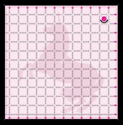 Tula Pink 12.5in x 12.5in Non Slip Unicorn Ruler