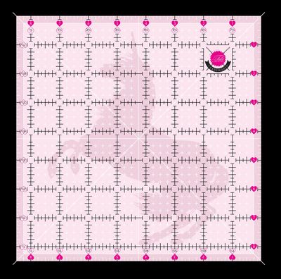 Tula Pink 8.5in x 8.5in Non Slip Unicorn Ruler