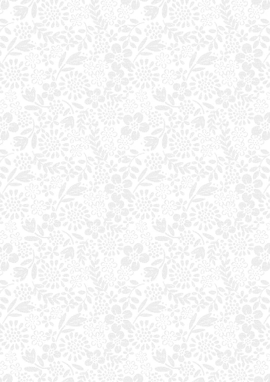 Tiny Tonals - White On White Flower Garden