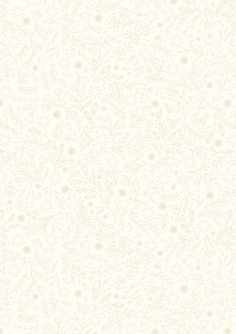 Tiny Tonals - Star floral Cream on Cream