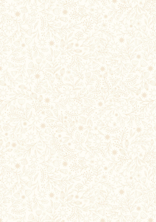 Tiny Tonals - Star floral Cream on Cream