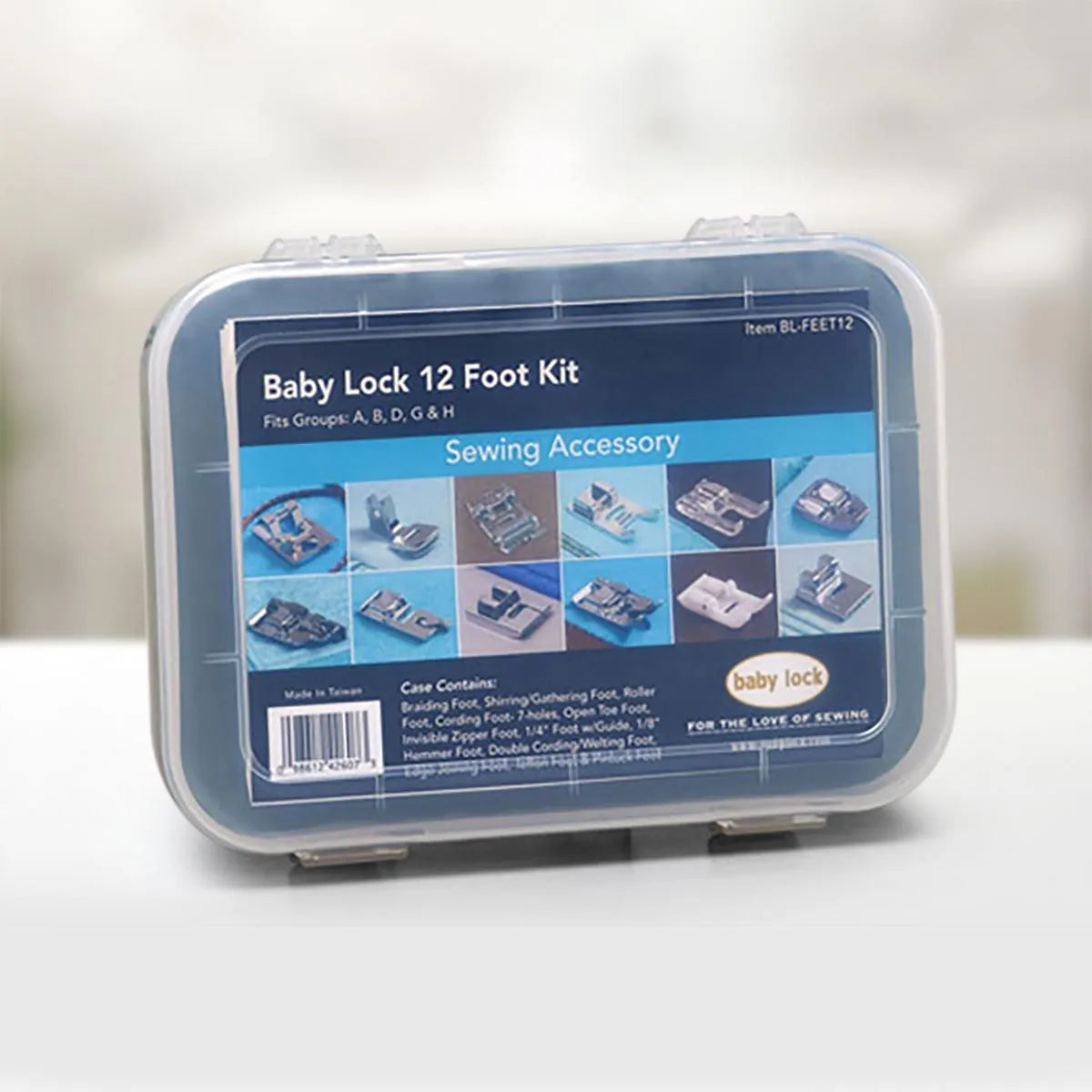 Baby Lock 12 Foot Kit with Case Contains 12 different presser feet