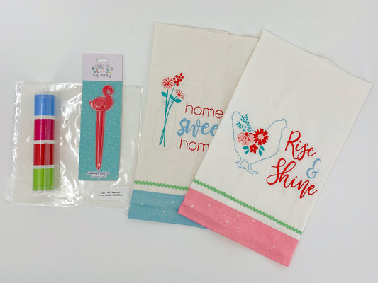 Riley Blake- Embroidered Tea Towel Project Kit