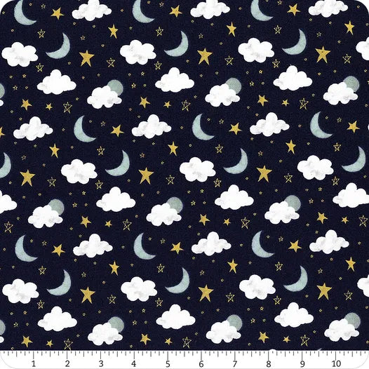 It's a Boy Stars & Moon - Navy