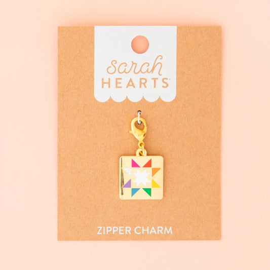 Quilt Star Zipper Charm