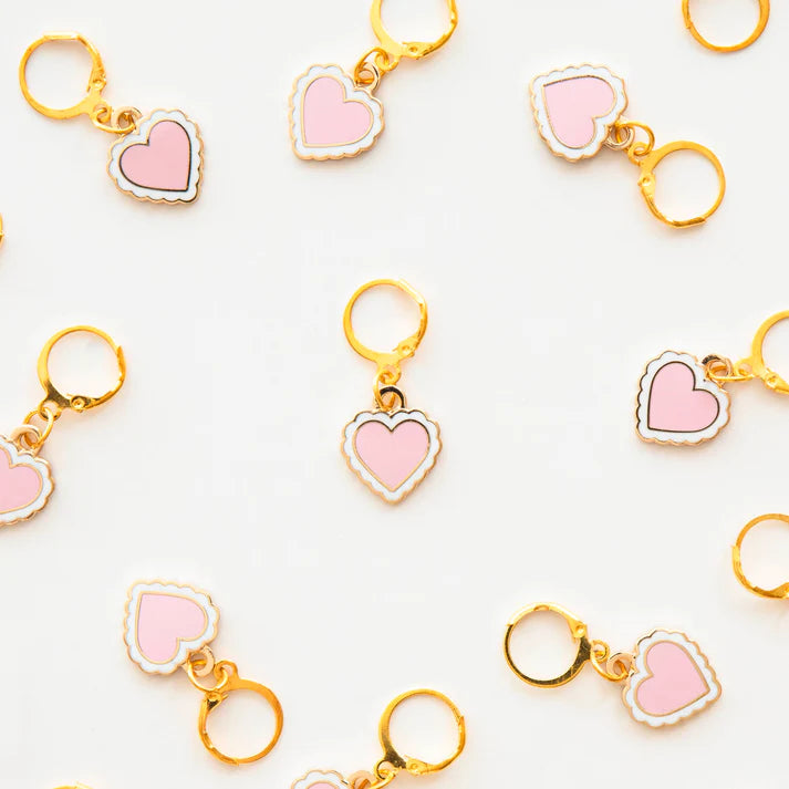 Sweet Heart Enamel Stitch Marker