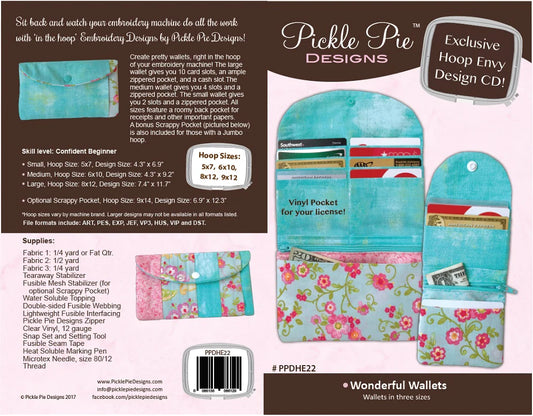 Wonderful Wallets Design - Pickle Pie Designs