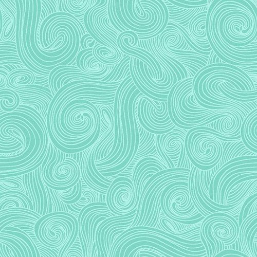 Just Color! Blender Fabric, Quilting Cotton, Light Teal