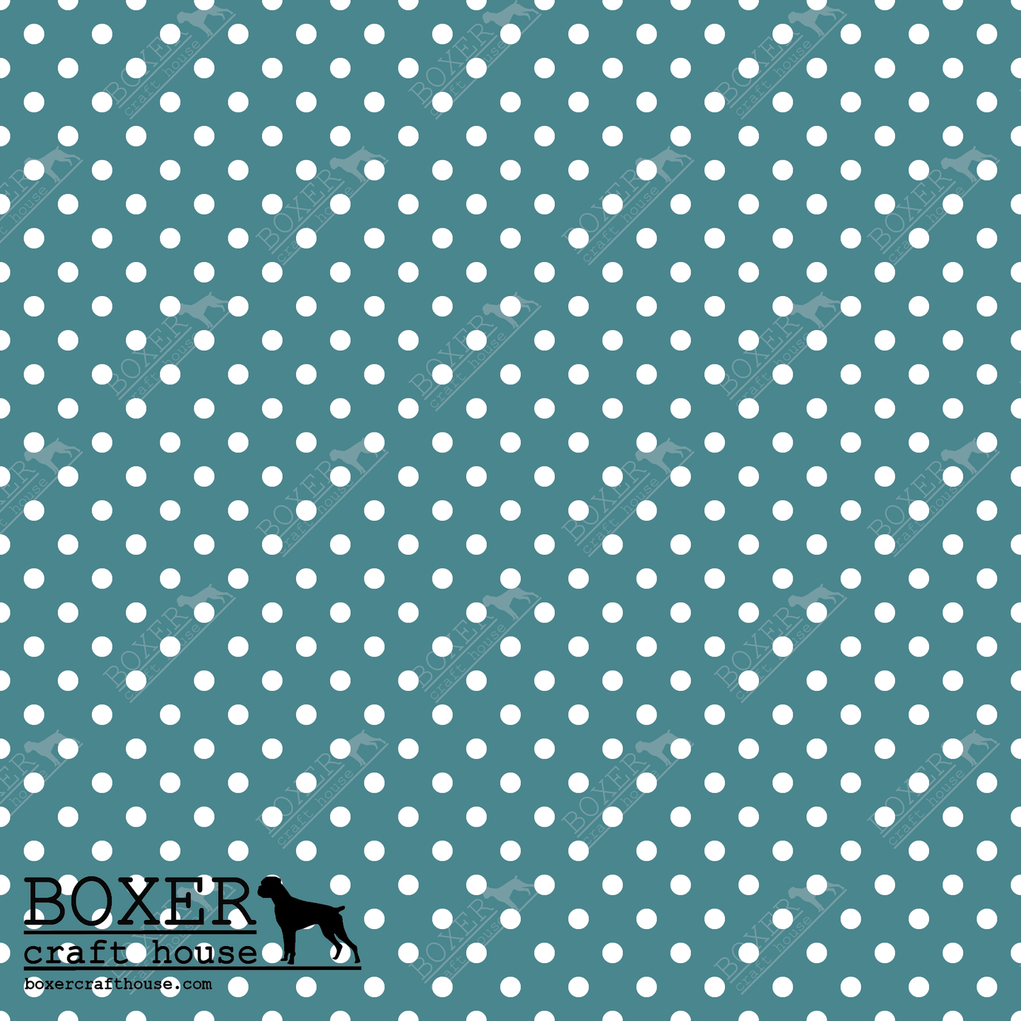 HTV Patterns - Dots - Teal 1/8"