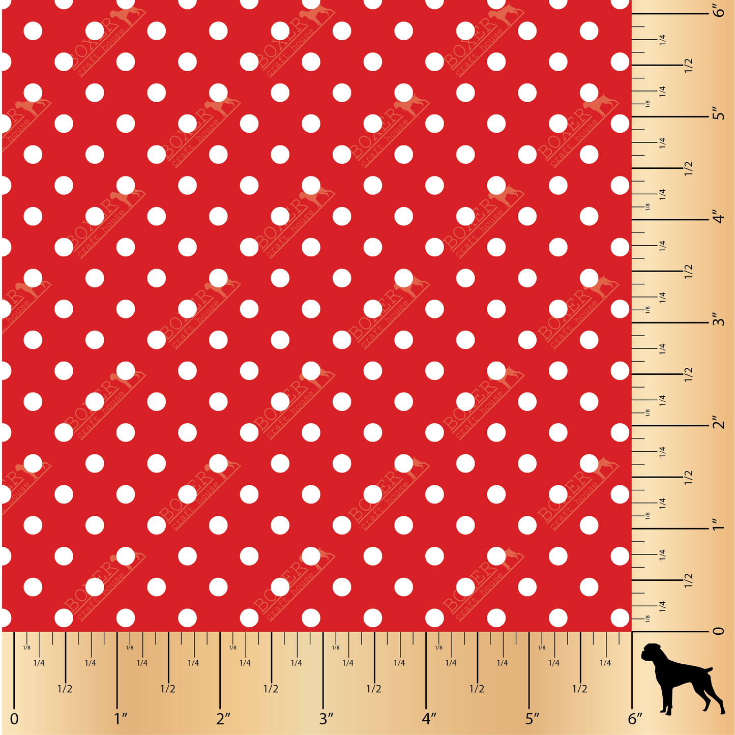 Dots 3/16" - Fiery Red