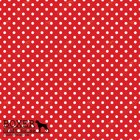 Dots 1/8" - Fiery Red