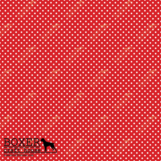 Dots 1/16" - Fiery Red