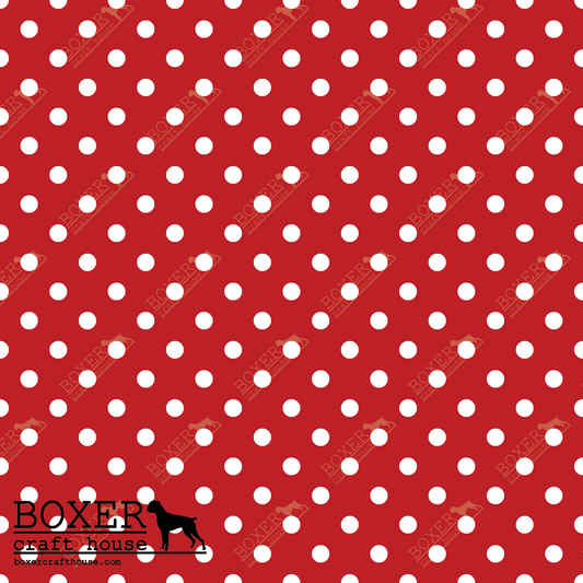 Dots 3/16" - Candy Apple Red