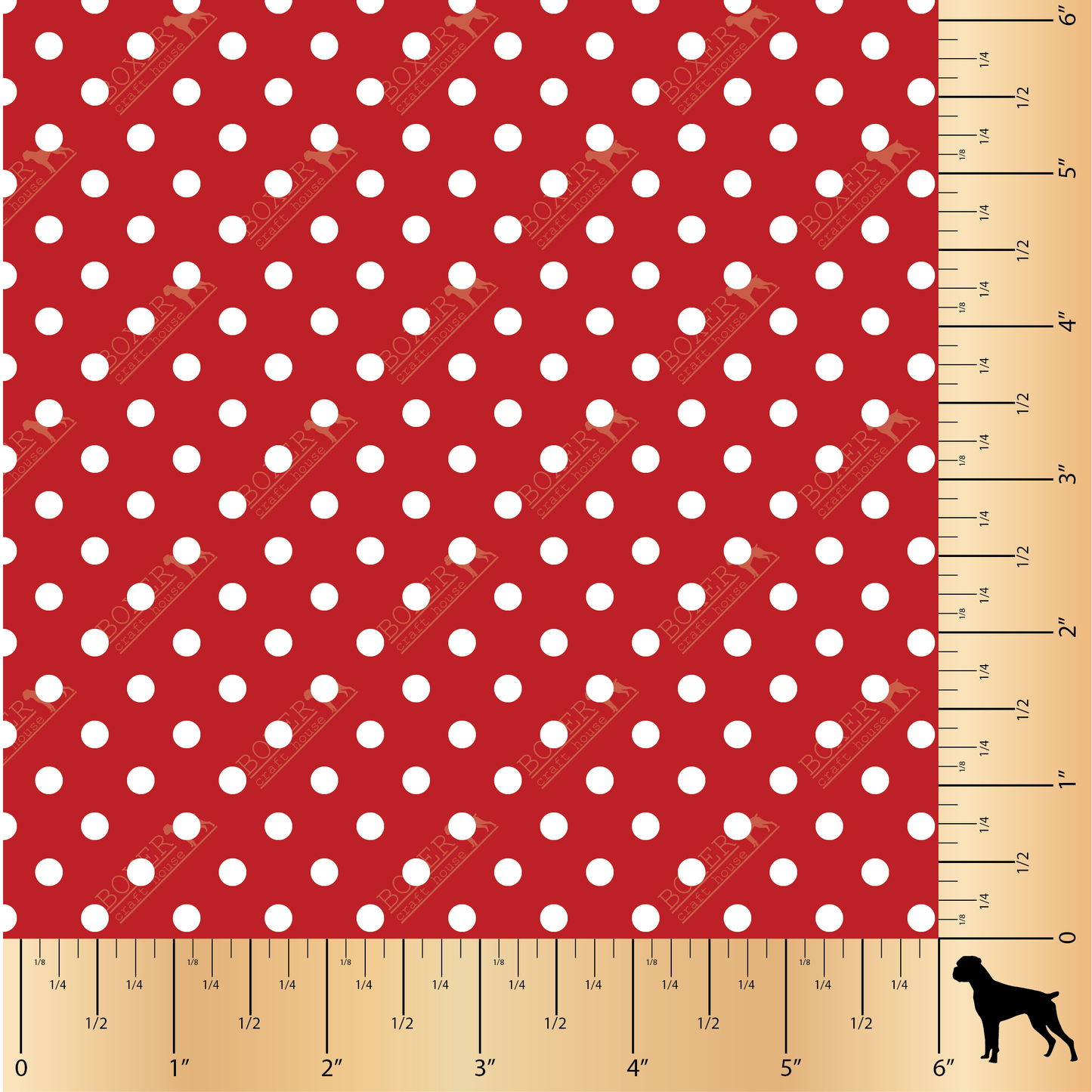 Dots 3/16" - Candy Apple Red
