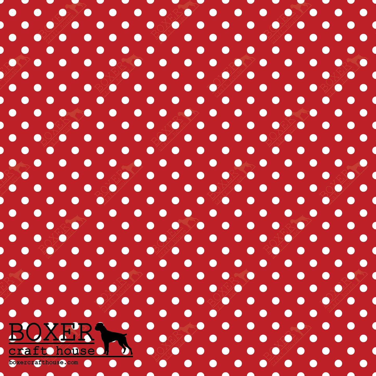 Dots 1/8" - Candy Apple Red