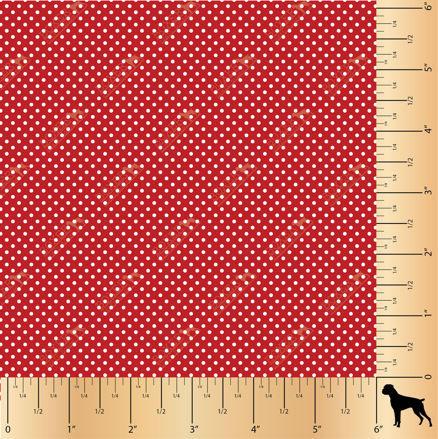 Dots 1/16" - Candy Apple Red