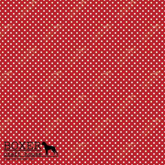 Dots 1/16" - Candy Apple Red