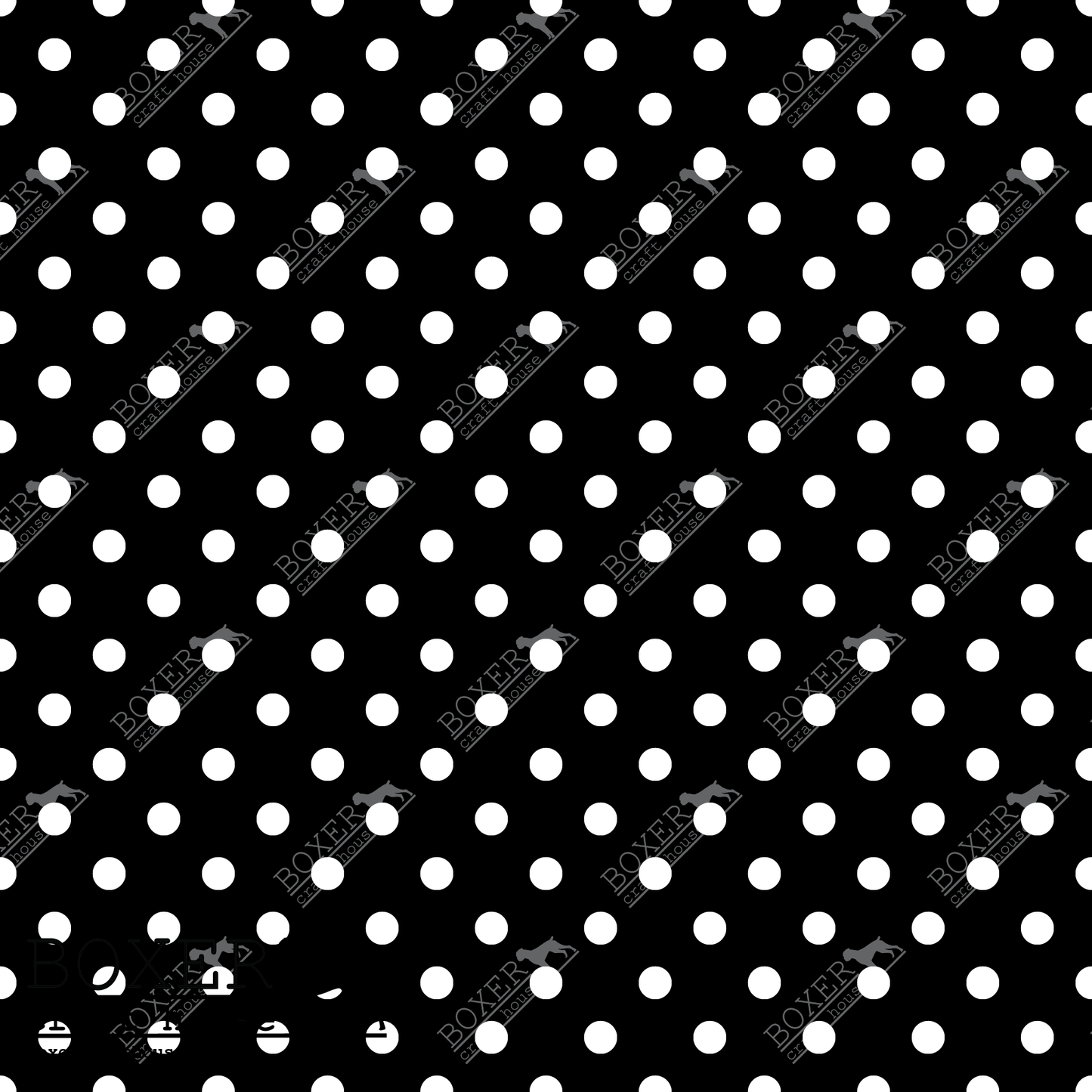 Dots 3/16" - Black