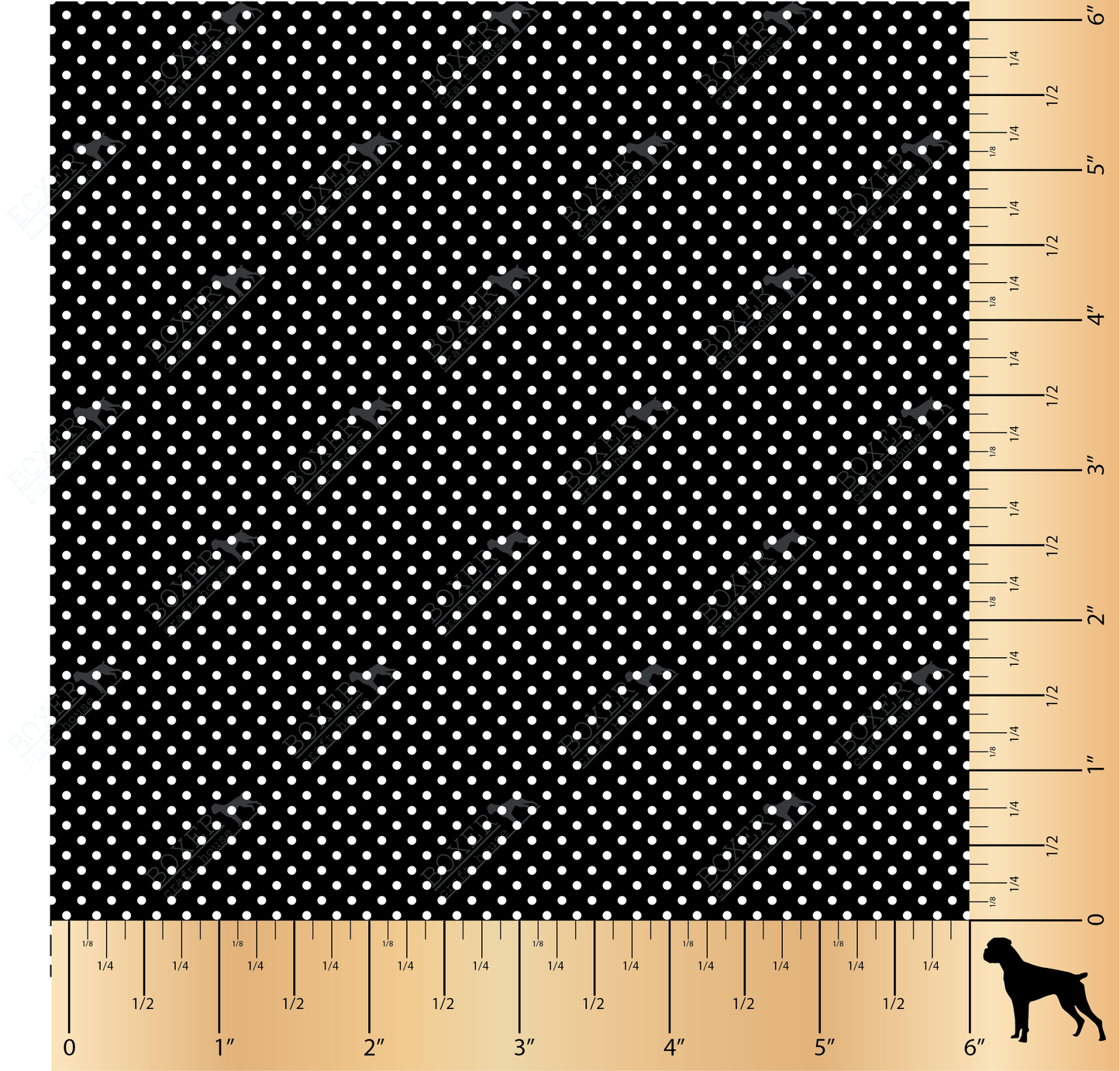 Dots 1/16" - Black