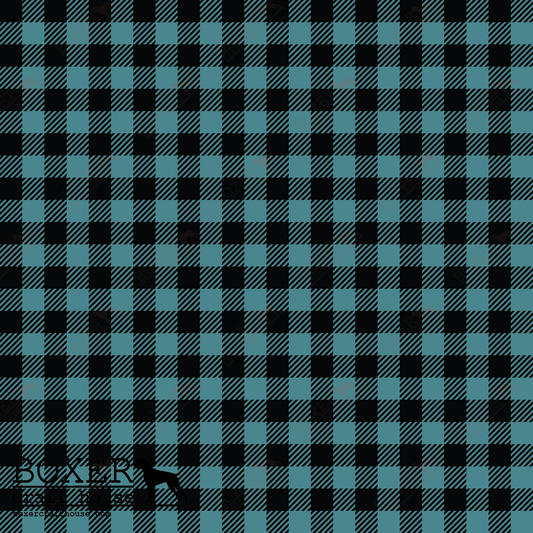 Teal - Buffalo Plaid Diagonal 1/4"