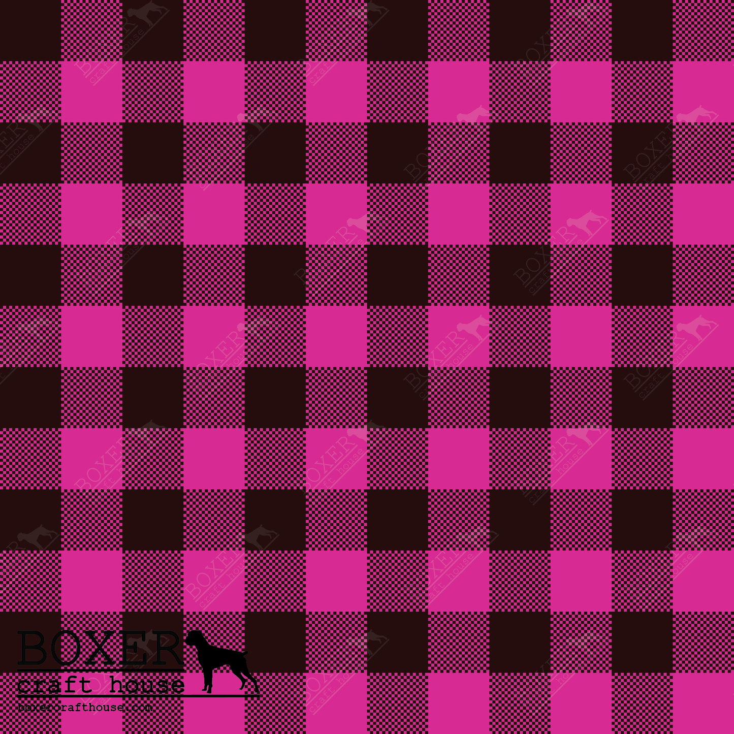 uffalo Plaid 1.2 Square Pink