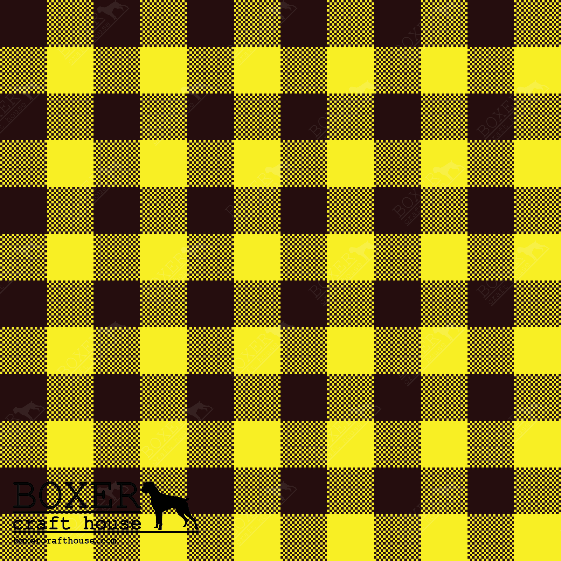 Buffalo Plaid 1.2 Square Yellow