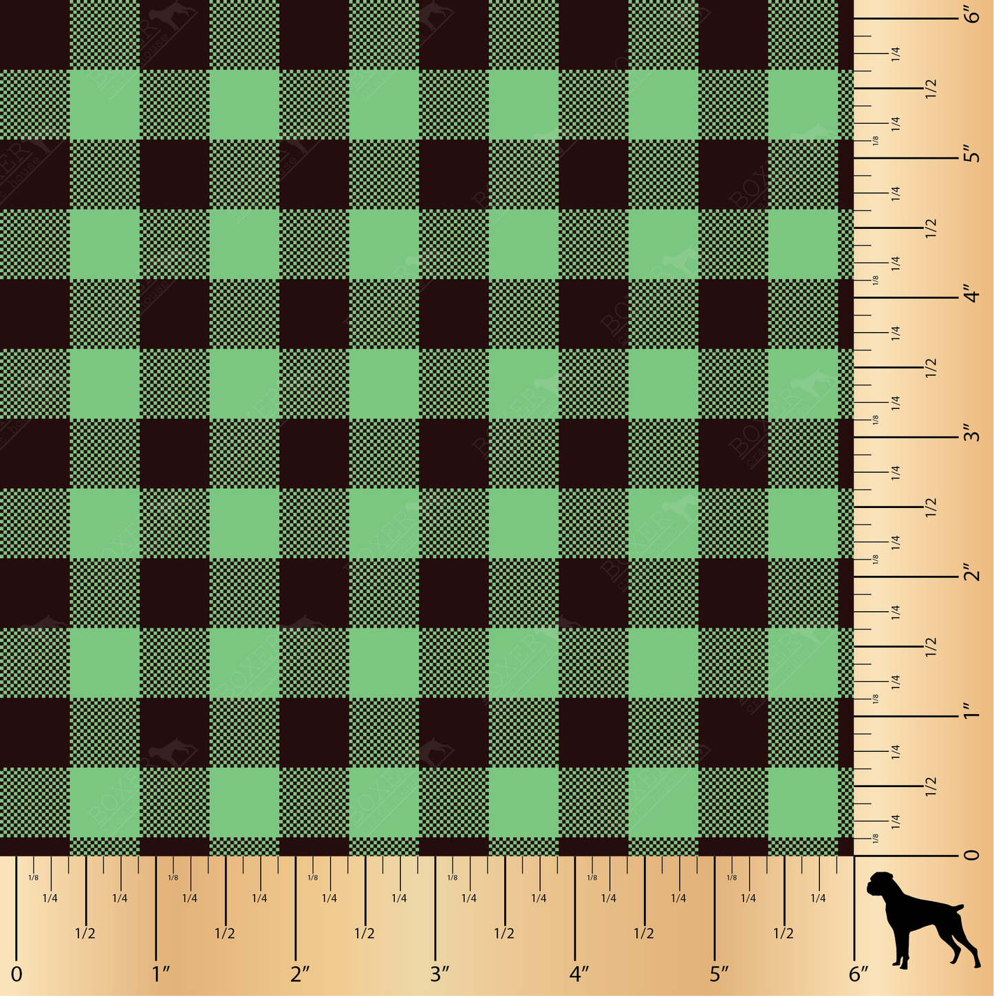 Summer Green - Buffalo Plaid - 1/2"