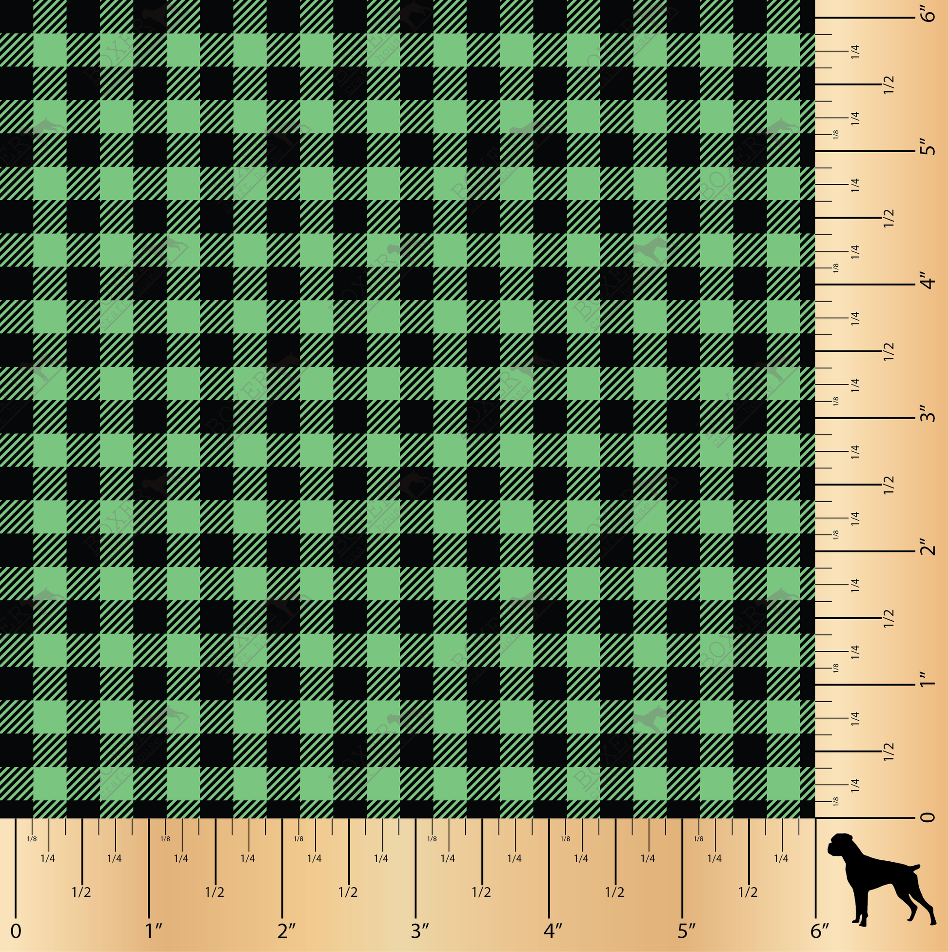 Buffalo Plaid Fabric - Green –