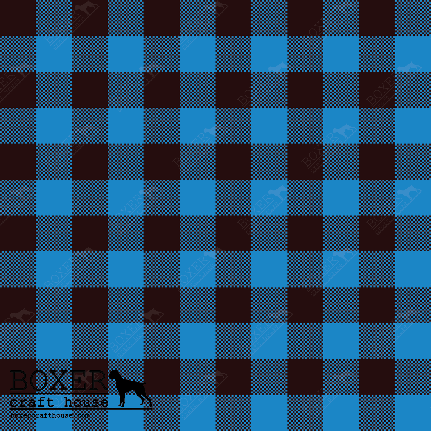 Buffalo Plaid 1.2 Square Blue