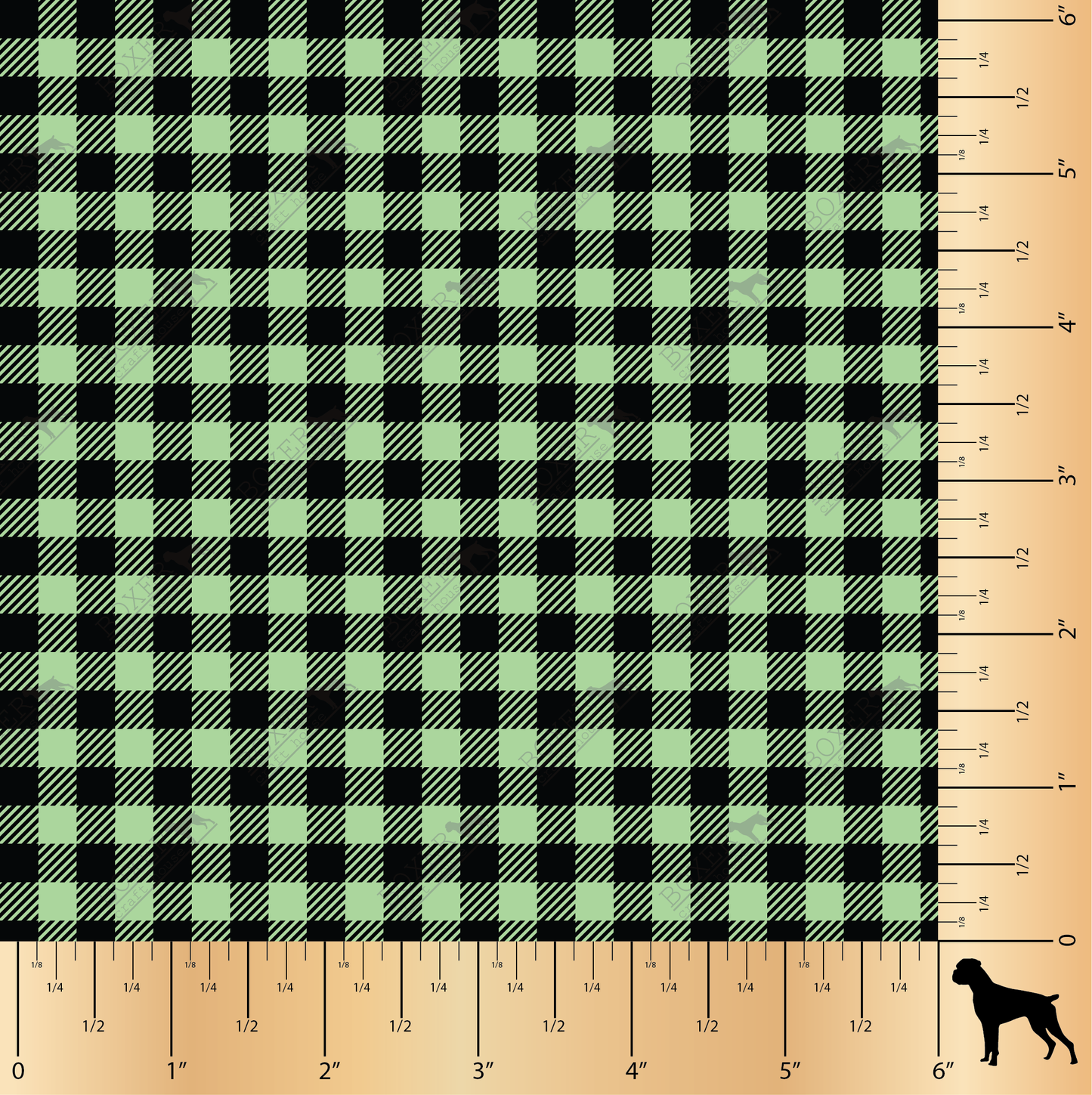 Pistachio Green - Buffalo Plaid Diagonal 1/4"