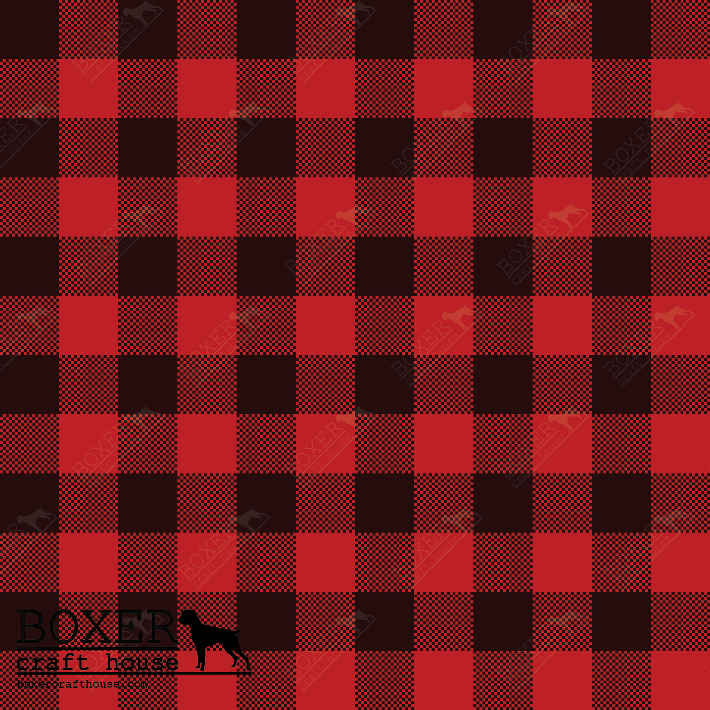 Candy Apple Red - Buffalo Plaid - 1/2"