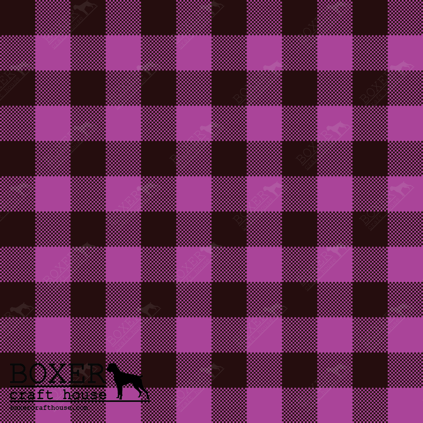 Tartan Plaid Yellow Purple - HTV Pattern