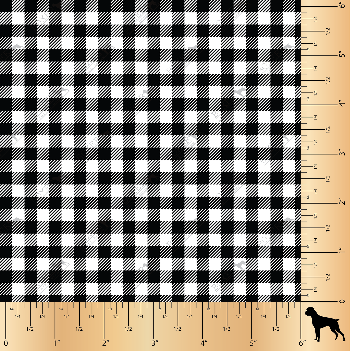 White - Buffalo Plaid Diagonal 1/4"