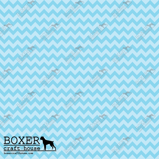 Easter Blue Chevron