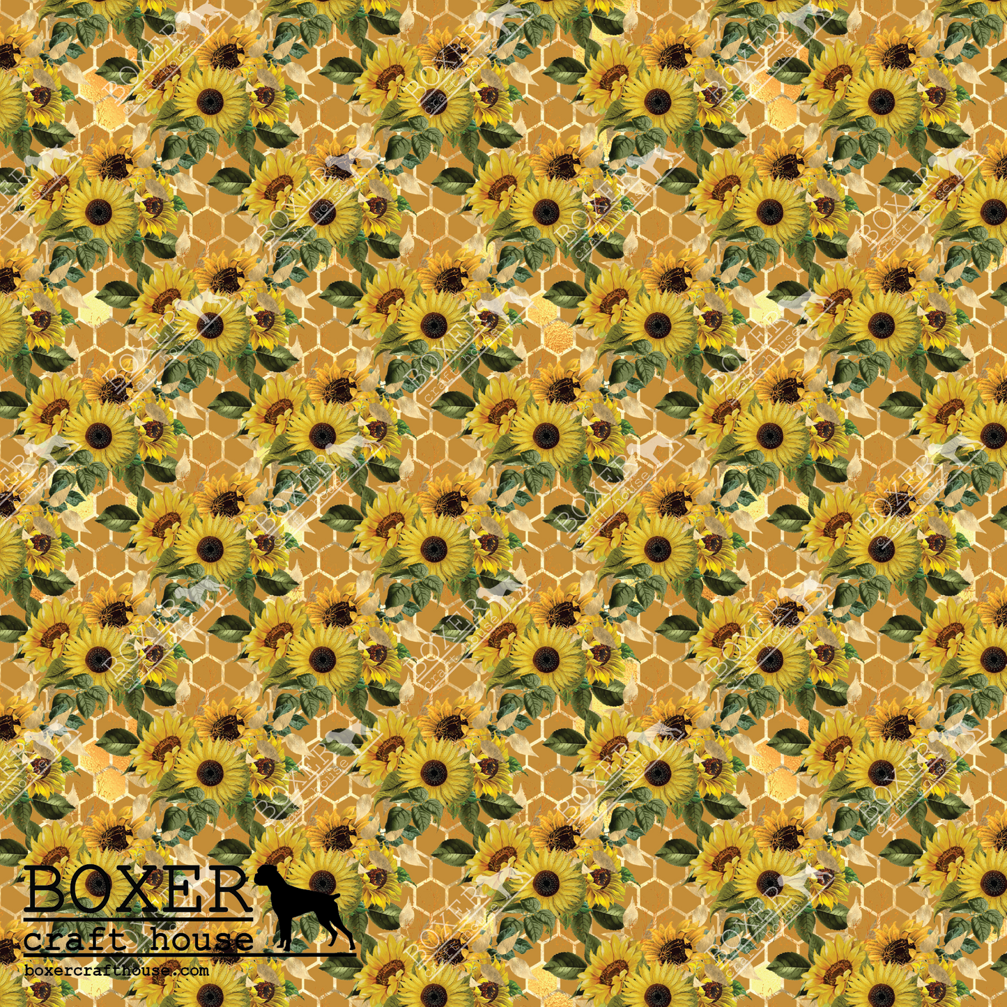 Sunflower Bees Gold