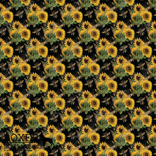 Sunflower Bees Black